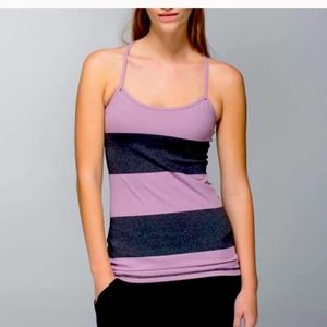 lululemon athletica Purple and Black Tank Top